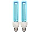 Lasting Light: FE UV Light Bulb, UV-C Light Bulb 25-Watt E26 Base, One Bulb Ozone and One Bulb Ozone Free, 2 Count