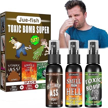 3P Fart Spray Extra Strong 30ml Potent Stink Spray Non Toxic Fart Bomb Prank Stuff Hilarious Gag Gifts for Adults or Kids