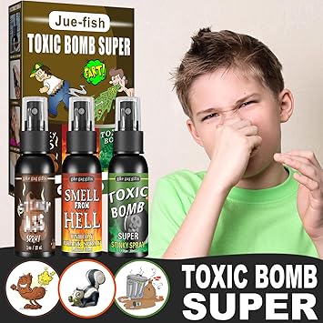 3P Fart Spray Extra Strong 30ml Potent Stink Spray Non Toxic Fart Bomb Prank Stuff Hilarious Gag Gifts for Adults or Kids