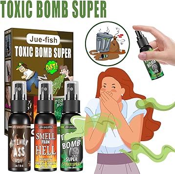 3P Fart Spray Extra Strong 30ml Potent Stink Spray Non Toxic Fart Bomb Prank Stuff Hilarious Gag Gifts for Adults or Kids