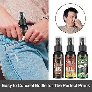 3P Fart Spray Extra Strong 30ml Potent Stink Spray Non Toxic Fart Bomb Prank Stuff Hilarious Gag Gifts for Adults or Kids