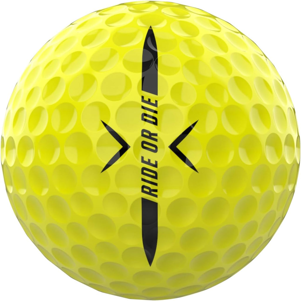 P*ss Missile Distance Golf Balls - 4-Piece Design, Surlyn Cover, High Compression Core - Lower Spin, Better Trajectory for Longer, Straighter Shots