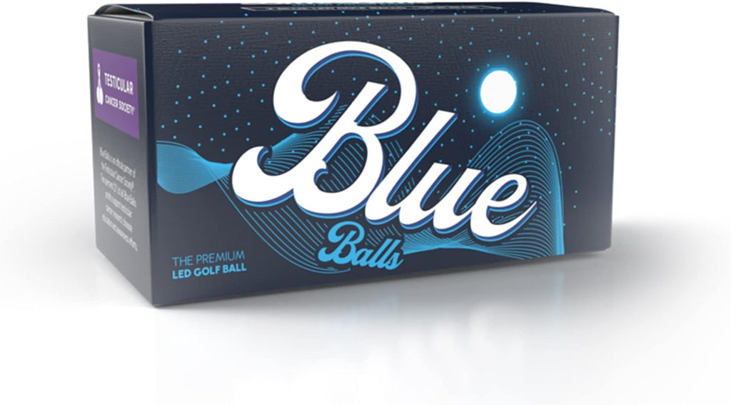 Blue Balls Premium LED Light Up Golf Balls | Glow in The Dark | Night Golf | Funny Gift | Bachelor Party