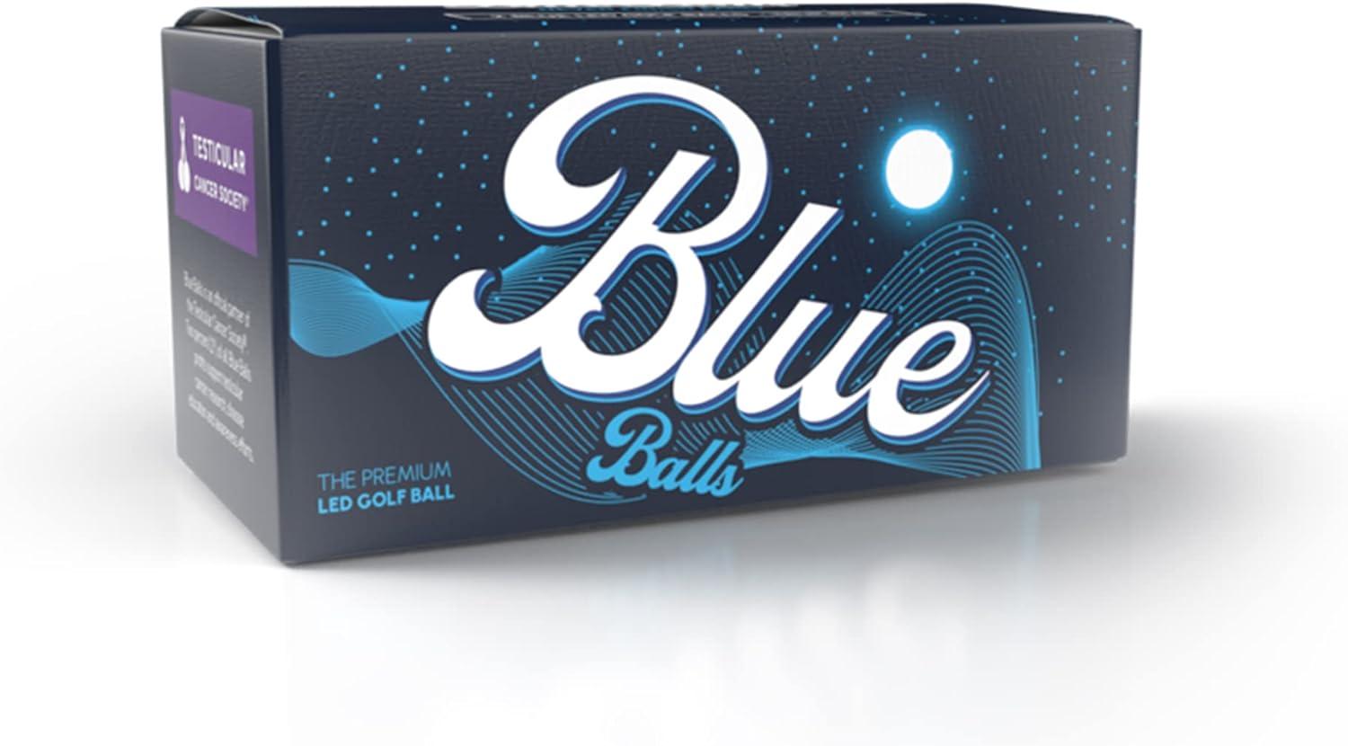 Blue Balls Premium LED Light Up Golf Balls | Glow in The Dark | Night Golf | Funny Gift | Bachelor Party