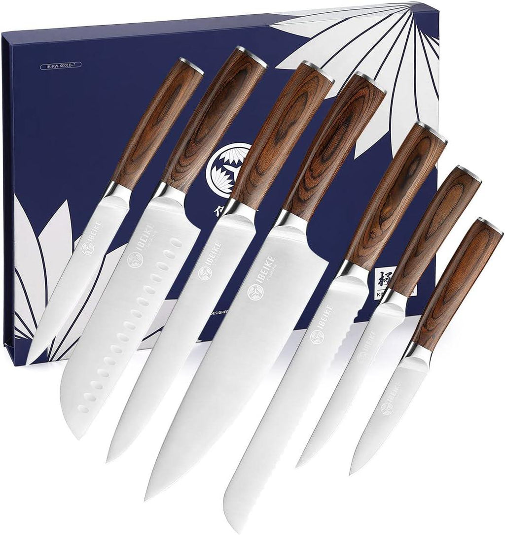 IBEIKE 7-Piece Kitchen Knife Set