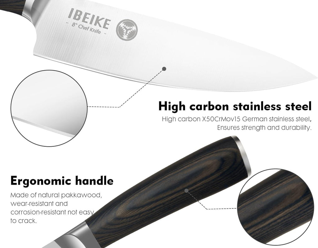 IBEIKE 7-Piece Kitchen Knife Set
