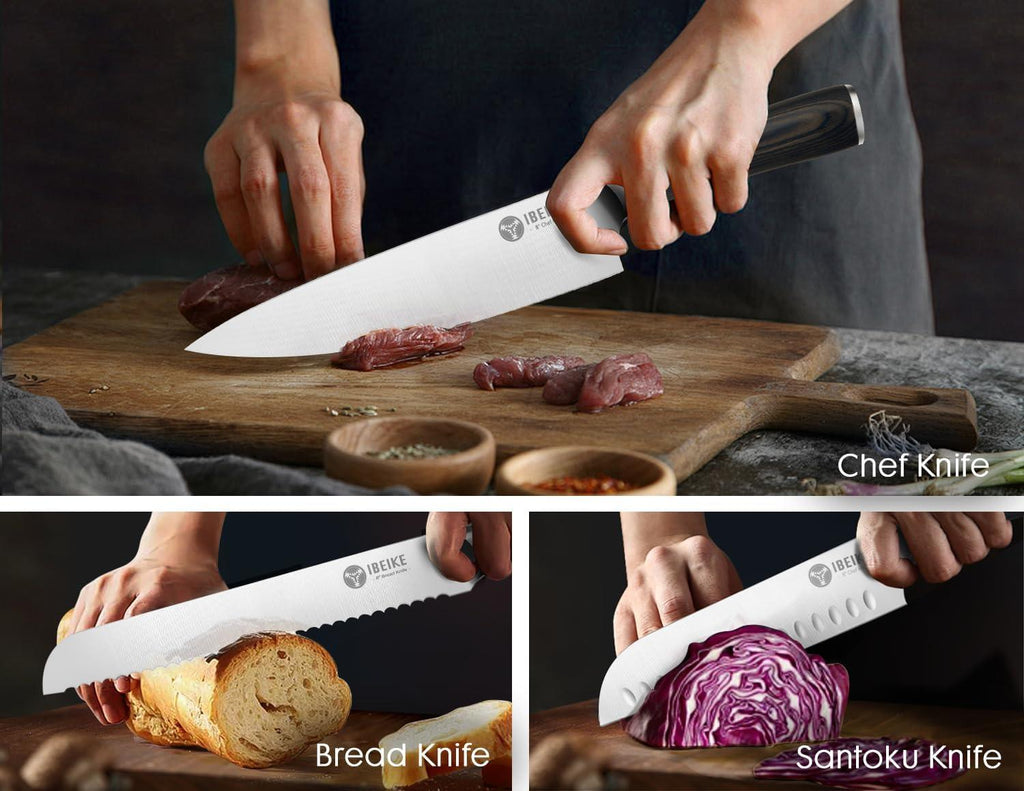 IBEIKE 7-Piece Kitchen Knife Set