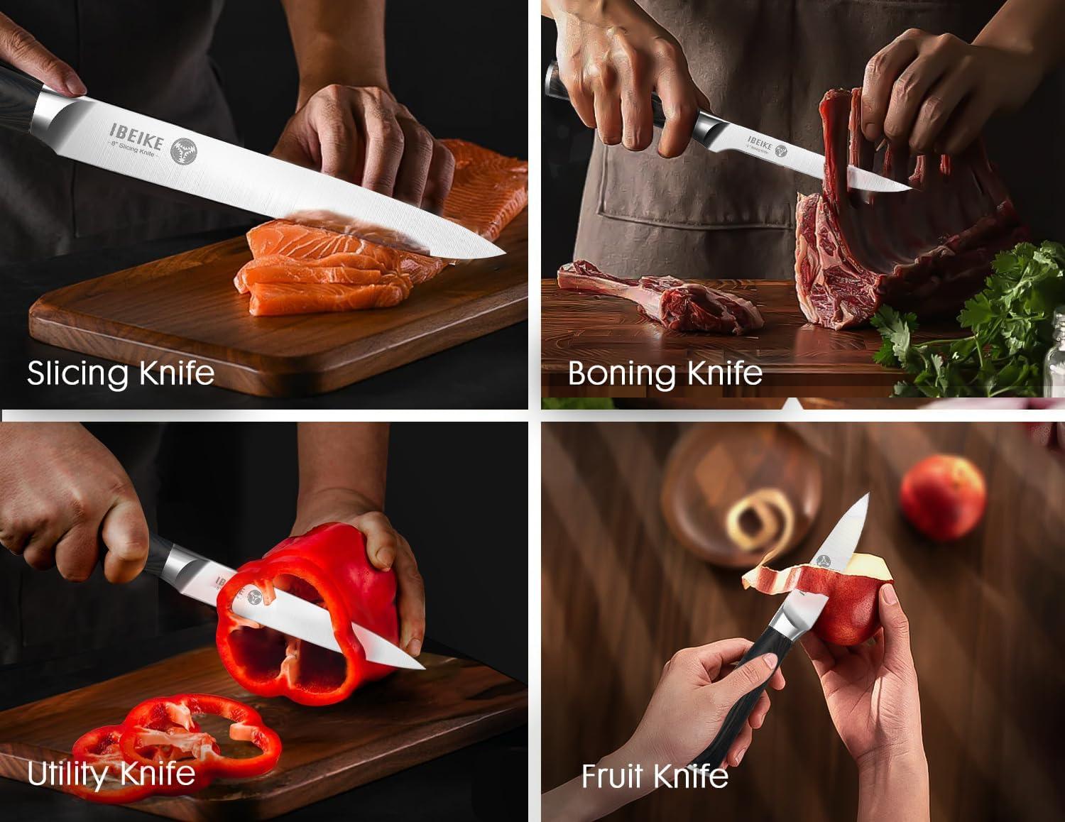IBEIKE 7-Piece Kitchen Knife Set