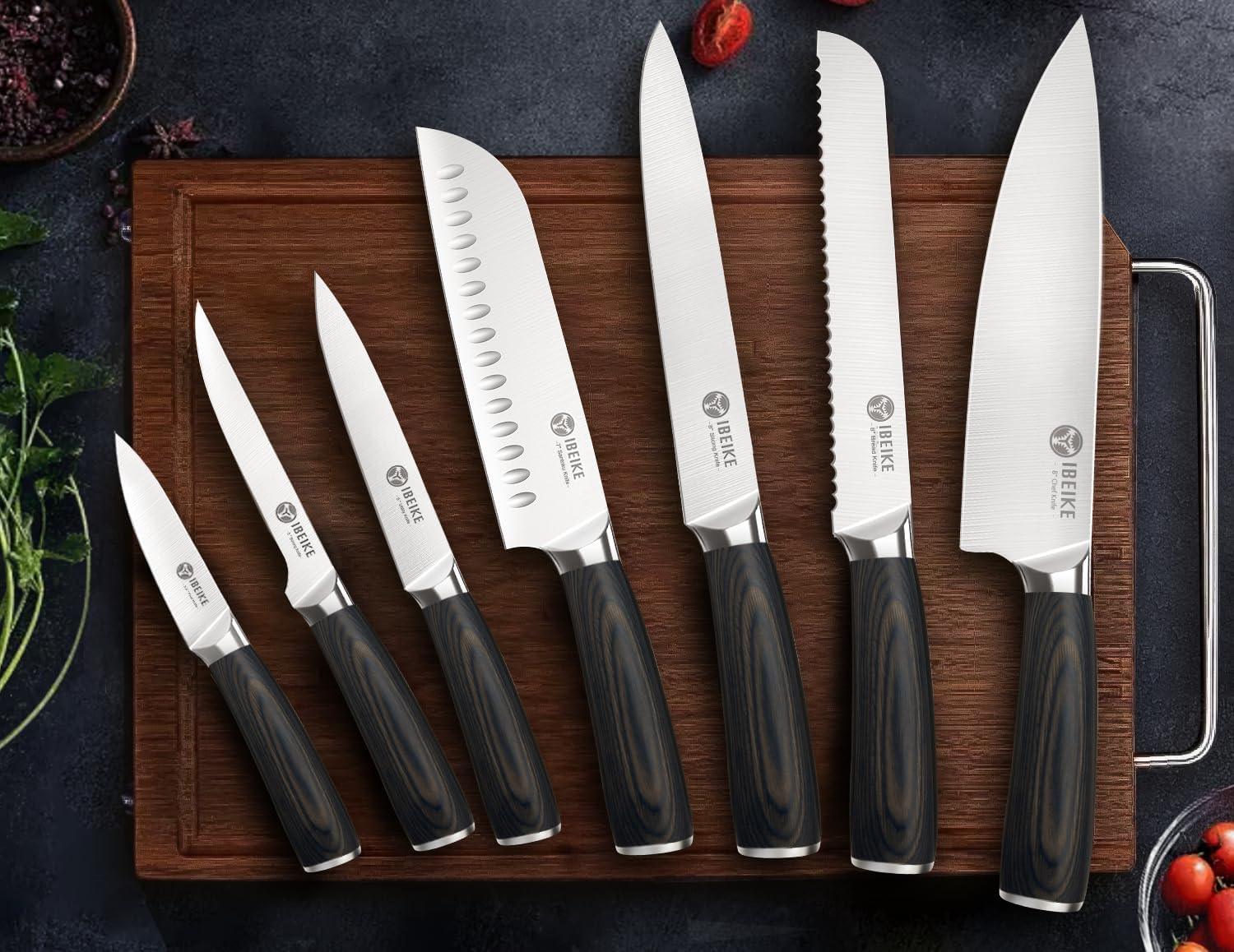 IBEIKE 7-Piece Kitchen Knife Set