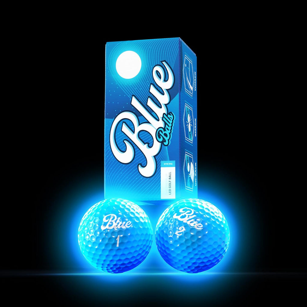 Blue Balls Premium LED Light Up Golf Balls | Glow in The Dark | Night Golf | Funny Gift | Bachelor Party