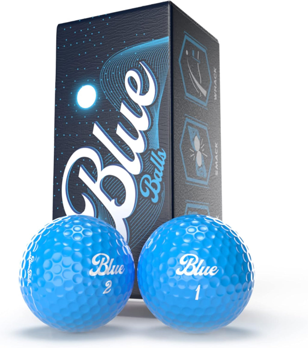 Blue Balls Premium LED Light Up Golf Balls | Glow in The Dark | Night Golf | Funny Gift | Bachelor Party