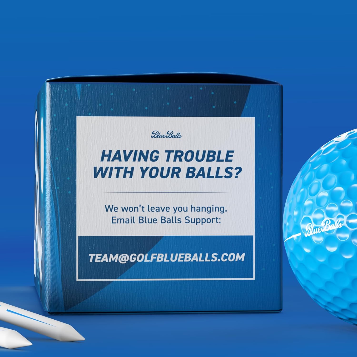 Blue Balls Premium LED Light Up Golf Balls | Glow in The Dark | Night Golf | Funny Gift | Bachelor Party