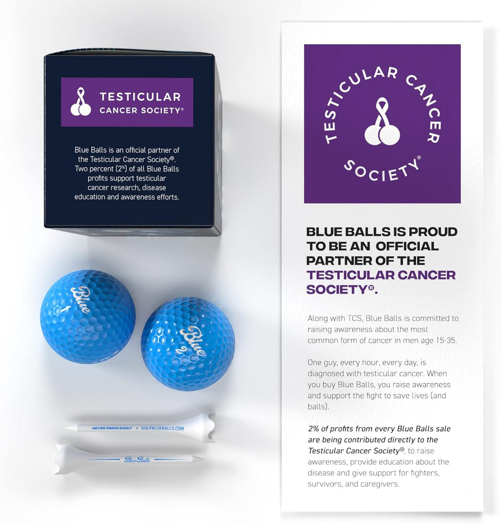 Blue Balls Premium LED Light Up Golf Balls | Glow in The Dark | Night Golf | Funny Gift | Bachelor Party