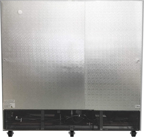 82" 3 Door Stainless Steel Upright Commercial Reach-in Freezer - 72 cu. ft