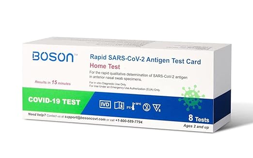 Rapid SARS-CoV-2 Antigen Test Card, 1 Pack, 8 Tests Total