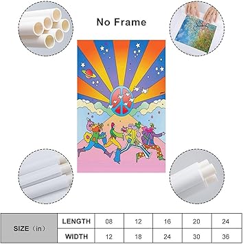 Peter Max Painting Art Poster (24) Fashion Canvas Wall Art Room Decor Aesthetics Abstract Art Printed Poster12x18inch(30x45cm)