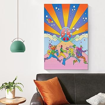 Peter Max Painting Art Poster (24) Fashion Canvas Wall Art Room Decor Aesthetics Abstract Art Printed Poster12x18inch(30x45cm)