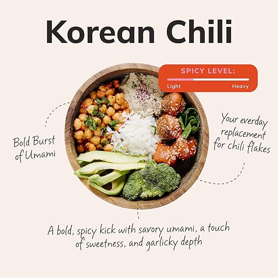 MSG Seasoning (Korean Chili Flavor) Spices for Cooking, Marinating, Grilling - Snack, Salad Topper- Asian Food, Umami All Purpose Powder (1 Pack)