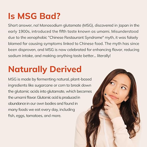 MSG Seasoning (Korean Chili Flavor) Spices for Cooking, Marinating, Grilling - Snack, Salad Topper- Asian Food, Umami All Purpose Powder (1 Pack)