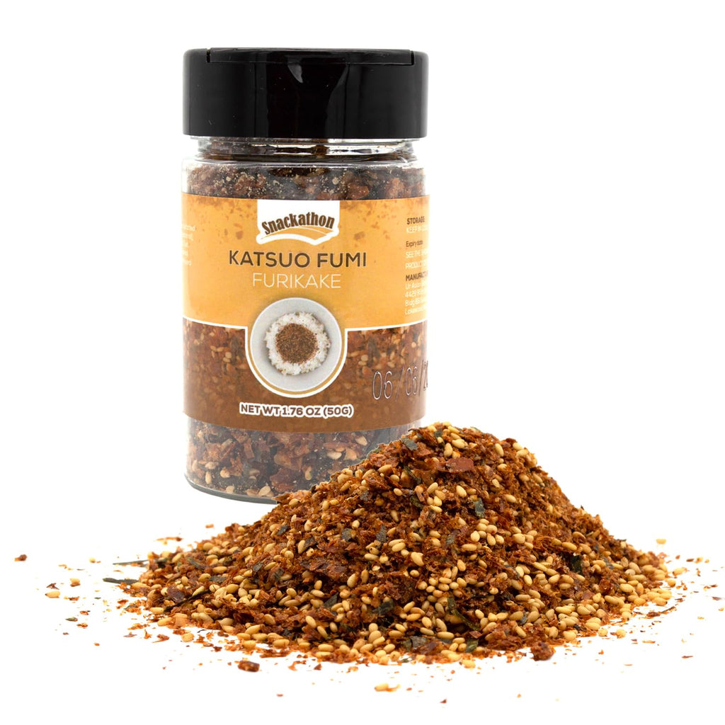 nackathon Furikake Rice Seasoning, Japanese Spices Topper for Rice Ball, Salad, Stir Fried Vegetables (Pack of 1, Katsuo)