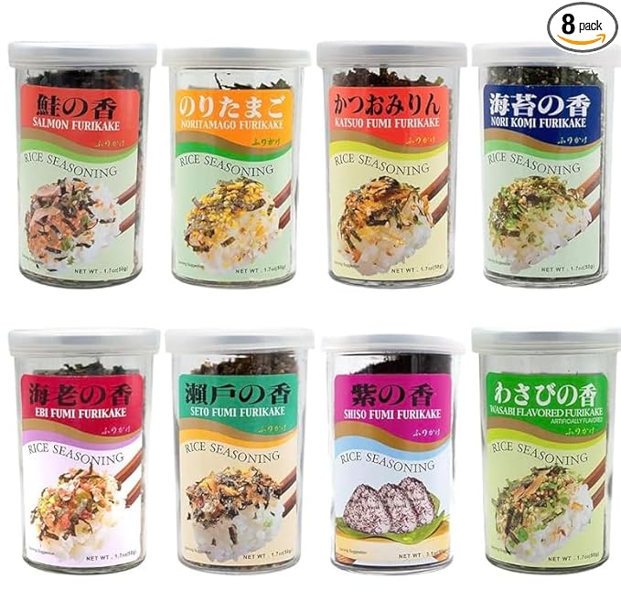 Furikake Rice Seasoning 8 Variety Pack in Sprout Talk's Box