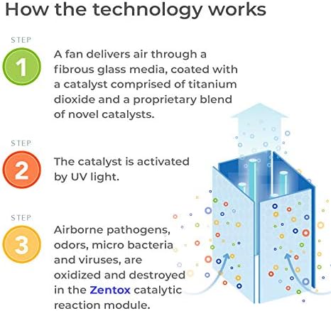 Pure Air 200 Hospital Grade Air Sanitizer Destroys Viruses, Bacteria, Organic Compounds in Wildfire Smoke, Eliminates Odors, CARB Approved, Covers 1,200 Sq. Ft.