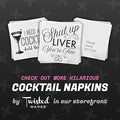 Twisted Wares - Funny Cocktail Napkins - Perfect for any Celebrations 5"X5" (20 Pack) (PLEASE PRETEND)