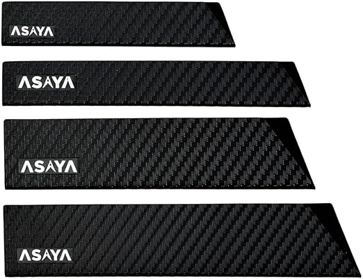 Asaya Professional Knife Edge Guards -Universal Blade Covers - Extra Strength, ABS Plastic. AKA The Blood Lust and BPA-Free Felt Lining, non-Toxic and Food Safe - Knives Not Included (11Pcs)