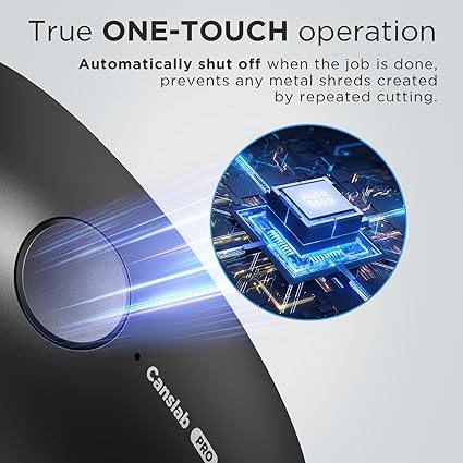 Ultra Blade PRO Auto Stop Can Opener - Rechargeable Electric Can Opener for Kitchen for Seniors with Arthritis - One Touch Side Cut Opener, Smooth Edge, Handfree, Wall Mounted Small Size, Black