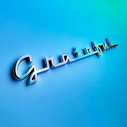 The Grateful Car Badge Emblem in Chrome - Regular
