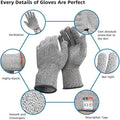 DEYAN Cut Resistant Gloves, Level 5 Protection Safety Cutting Gloves, Kitchen Cuts Gloves for Chef Oyster Shucking, Mandolin Slicing, Meat Cutting and Wood Carving(M-2 Pairs)