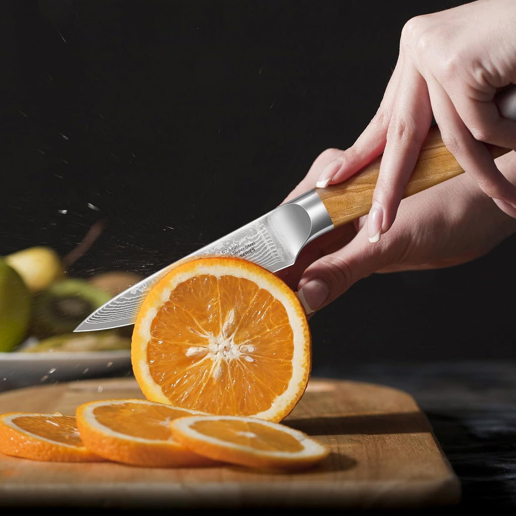 HOSHANHO 3 pieces Damascus chef knife set