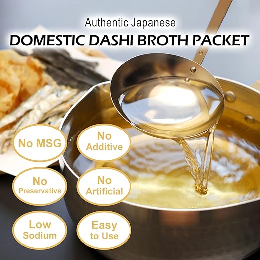 Dashi Stock (dashi broth, dashi packet), Umami dashi Soup Stock, Use 7carefully selected ingredients, made in Japan, 8g×15pacs