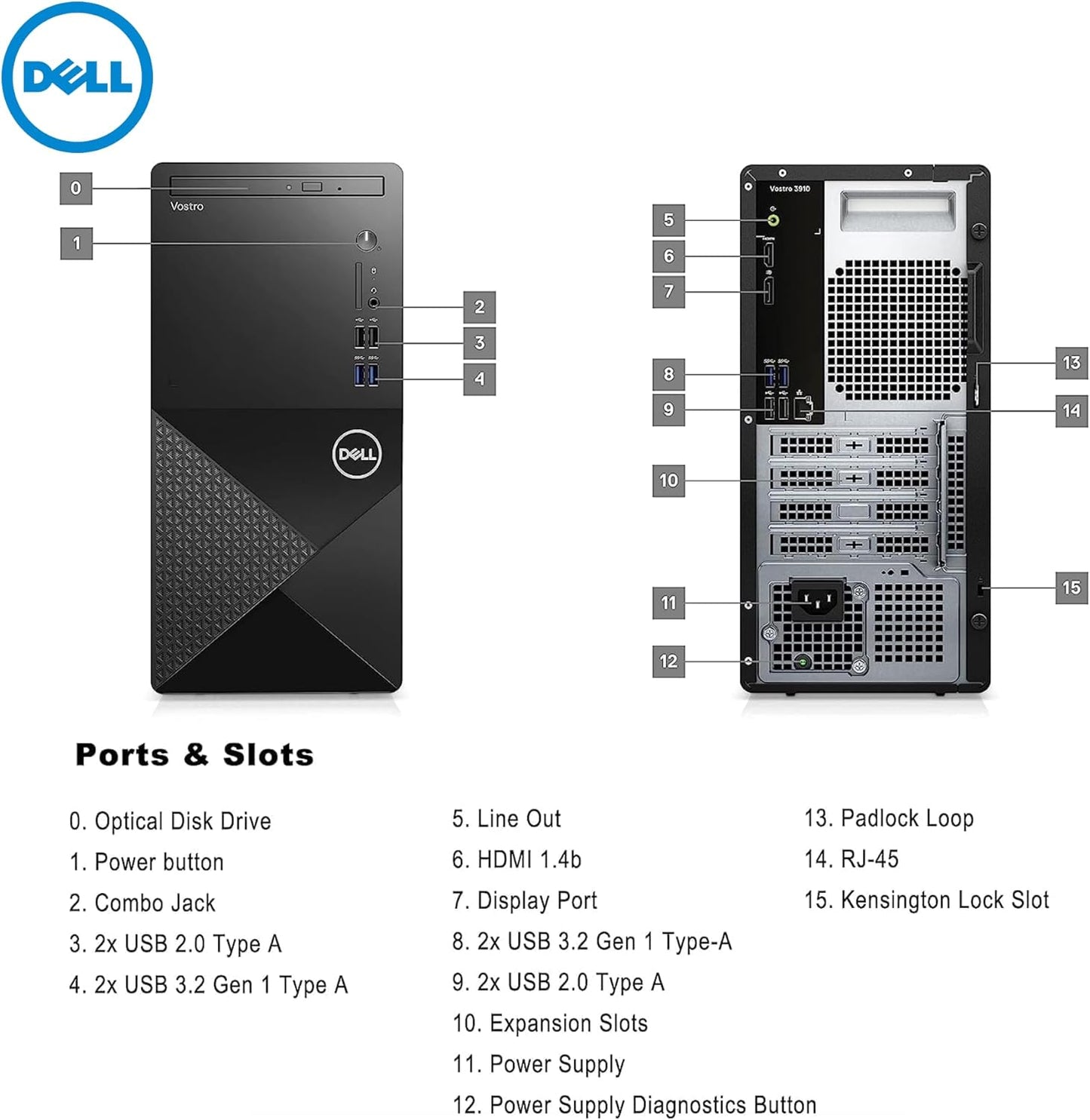 Dell Vostro 3910 Desktop Computer