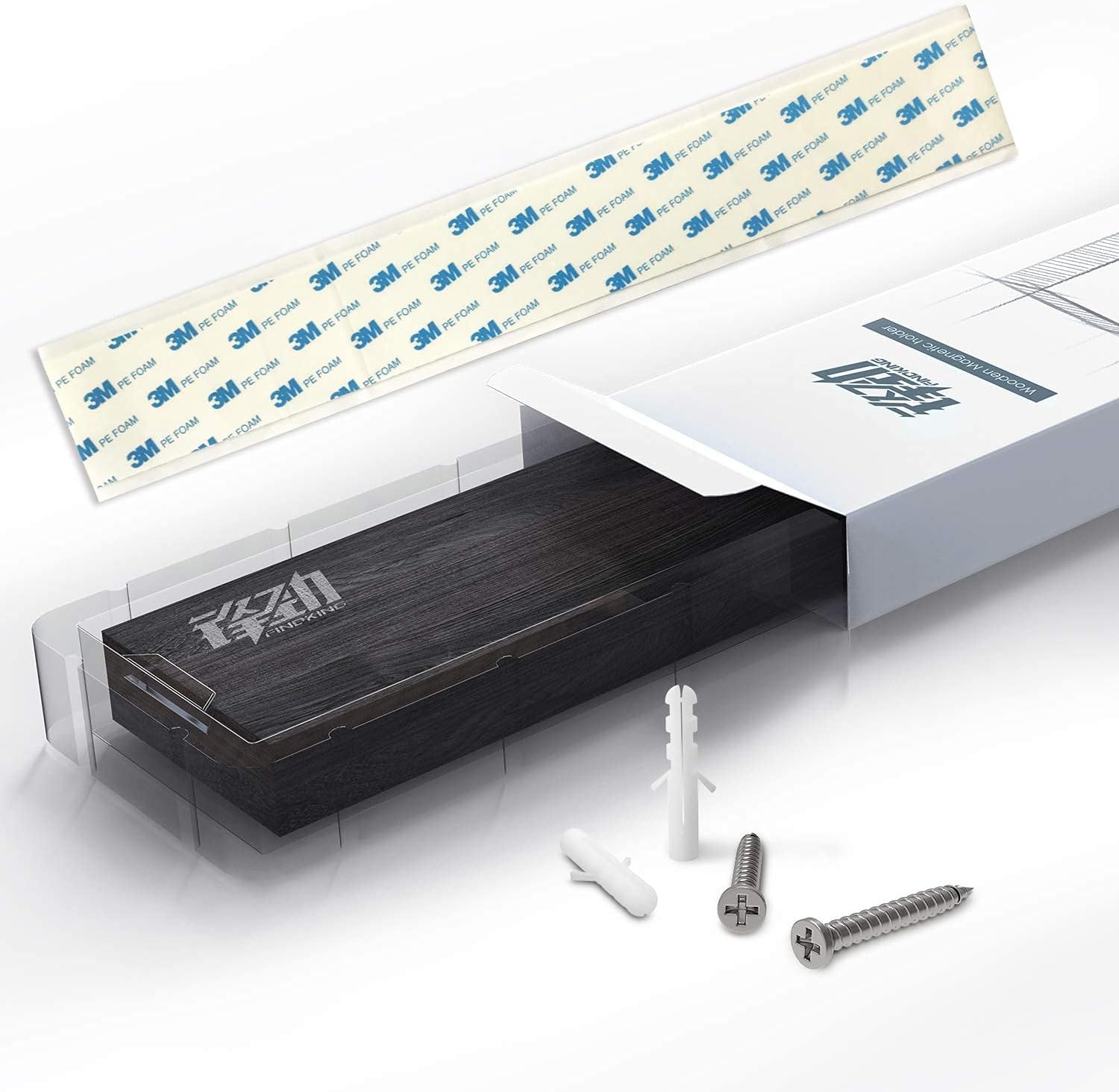 FINDKING 5Pcs Knife Set Dynasty series-3 layer 9CR18MOV clad steel w/octagon handle Chef's Knife with 18'' Acacia Wood Magnetic Knife Strip