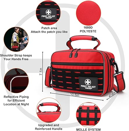 VRIEXSD Premium 450 Piece Large First Aid Kit