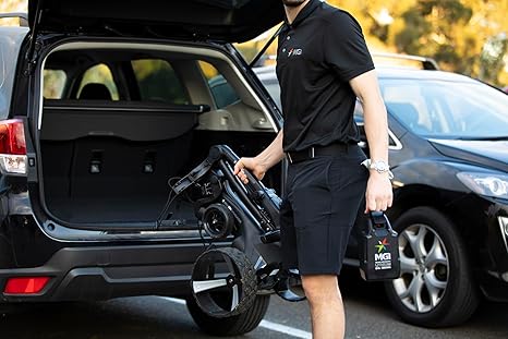 MGI Zip Navigator All Terrain Electric Golf Cart - 36 Hole Battery - Remote Control - (Drink, Umbrella, GPS-Phone)