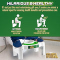 Gagster Royal Squat Putter - Mini Golf Toilet Game - Bathroom Stuff for Men - Foldable Potty Games for Adults - White Elephant Gift Ideas for Office - Indoor Golf Game for Men - Funny Gag Gifts