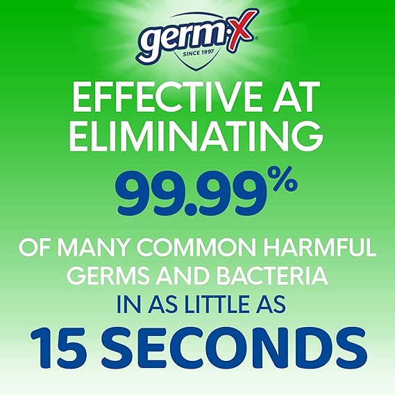 Germ-X Advanced Hand Sanitizer with Aloe and Vitamin E, Non-Drying Moisturizing Gel, Instant and No Rinse Formula, Pump Bottle, 1 Liter