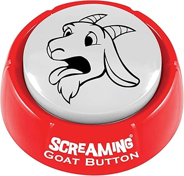 Screaming Goat Button | The Original Goat Scream | Screaming Goat Desk Toy Talking Button with a Funny Goat Scream