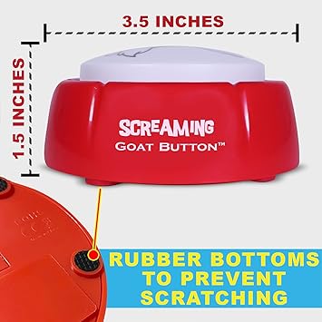 Screaming Goat Button | The Original Goat Scream | Screaming Goat Desk Toy Talking Button with a Funny Goat Scream