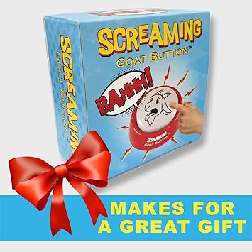Screaming Goat Button | The Original Goat Scream | Screaming Goat Desk Toy Talking Button with a Funny Goat Scream