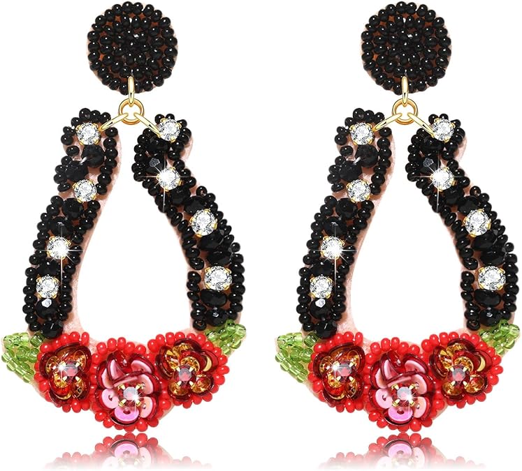 Beaded Earrings Derby Riding Suit Dangle Earrings Kentucky Derby Race Day Earrings Horse Racing Fan Jewelry Horse Racing Accessories