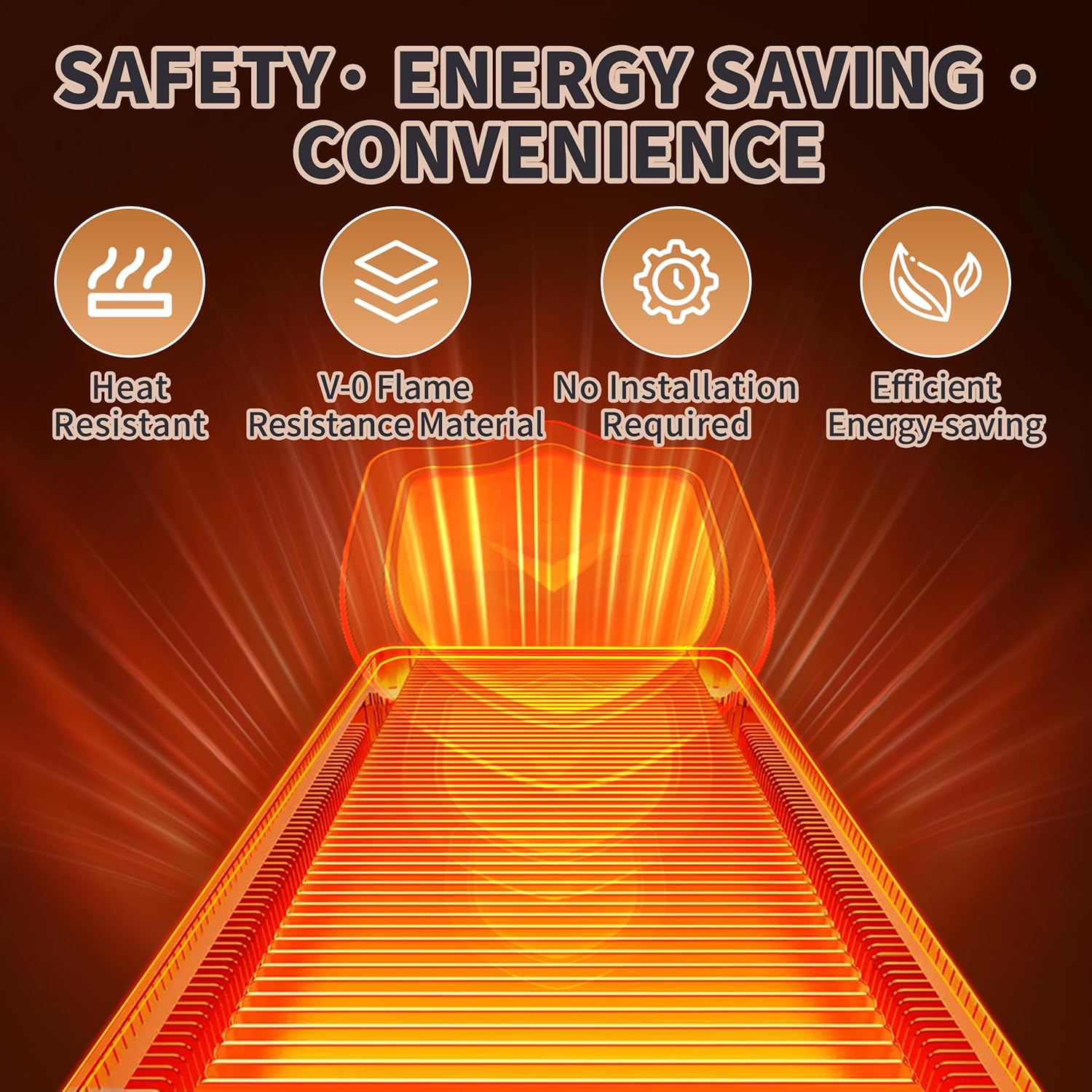 Extra Long 40"x12"-Tempered Glass Electric Warming Tray for Buffets Party/Home Daily Use Warming Mat for Food Warming Mat Food Warmer Button Temperature Control Heating Fastly in 10s for Family