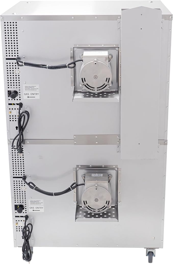 Kratos Commercial Electric Convection Oven, Full Size Double Stack Mobile Stainless Steel Electric Oven for Restaurants, 3 Phase, 208V (29Y-062)