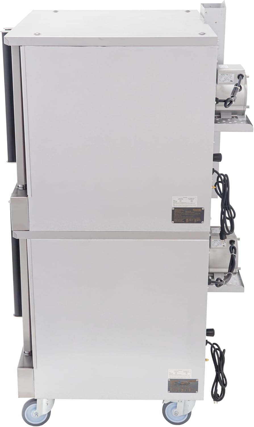 Kratos Commercial Electric Convection Oven, Full Size Double Stack Mobile Stainless Steel Electric Oven for Restaurants, 3 Phase, 208V (29Y-062)
