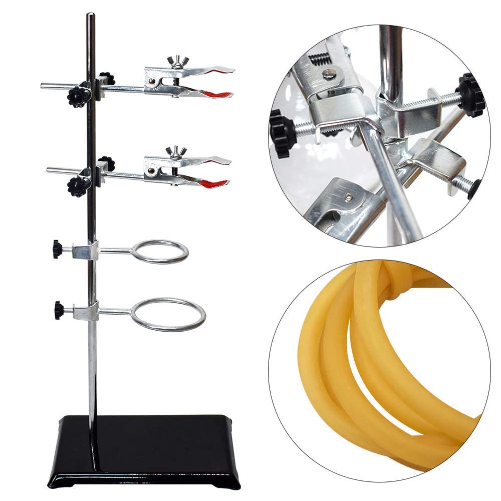 Distillation Kit, 2000ml Distillation Apparatus, 3.3 Bore Lab Glassware 1000W Heating Plate and 24, 40 Joint, 28 pcs Set Glassware Set, Quality Borosilicate Glass Beaker Flask Cylinder Set, Heat Resistan