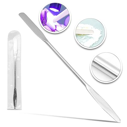 Stainless Steel Double Ended Micro Lab Spatula Sampler, Round & Tapered Arrow End
