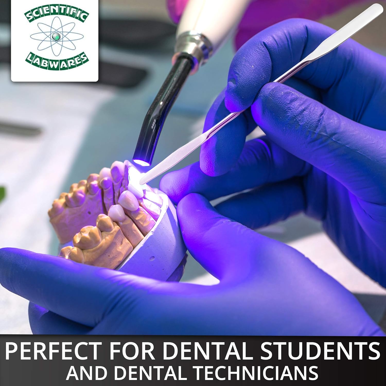 Stainless Steel Double Ended Micro Lab Spatula Sampler, Round & Tapered Arrow End