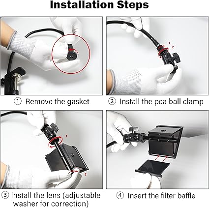 Camera Lucida Drawing Tool, Updated Artist Drawing Tool, Projector Drawing Tool with Adjustable Pea Jig, Black